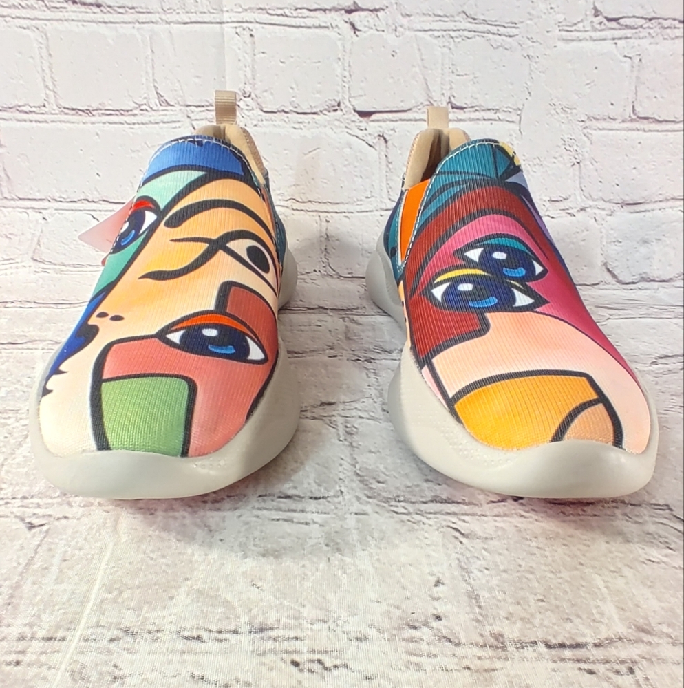 UIN Fantasy Mijas II Slip On Athletic Shoes 7.5 Multi-Color Travel NWT - Picture 2 of 11